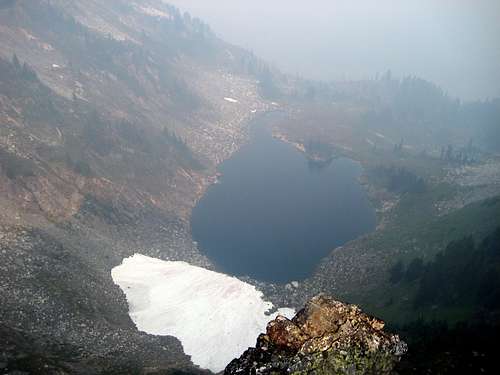 'Lake 5808' from Pilot Peak ridge scramble