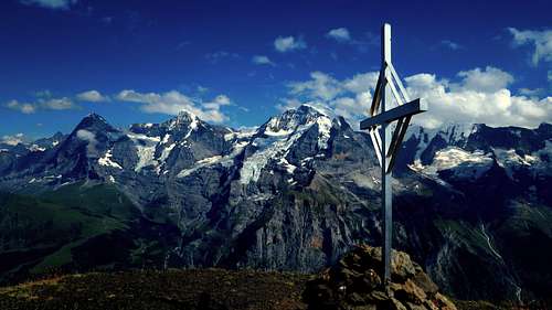 View of the Bernese Alps from Bietenhorn (2752m)