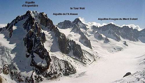 The Ridge from Aiguille...