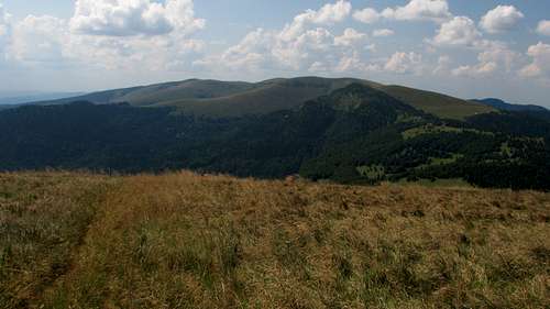 Highest ridge of Veľká Fatra from Ploská