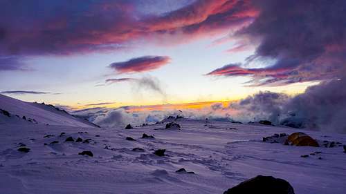 Sunset, Nido de Condores, Aconcagua