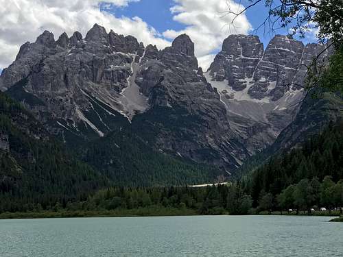 Monte Cristallo over Lago di Landro