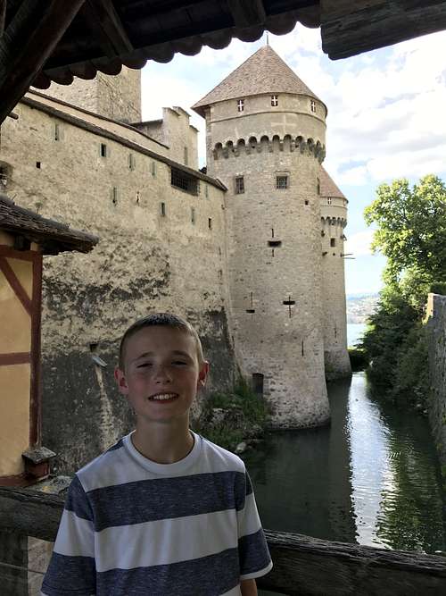 Chillon Castle moat