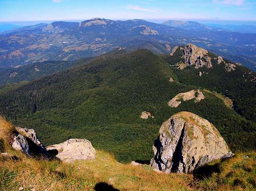 Rounded summit of Pennino seen from Monte Penna top