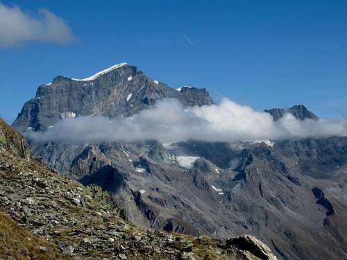 Grand Combin climbing to Mont Chenaille