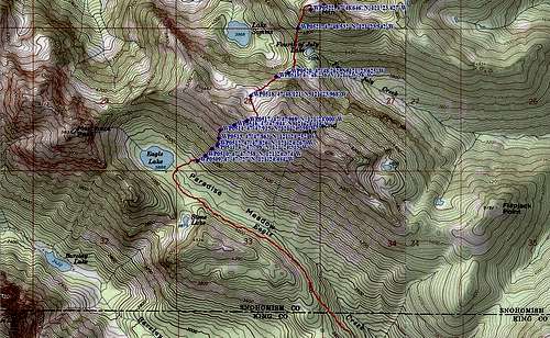 Burley Mountain Route Map