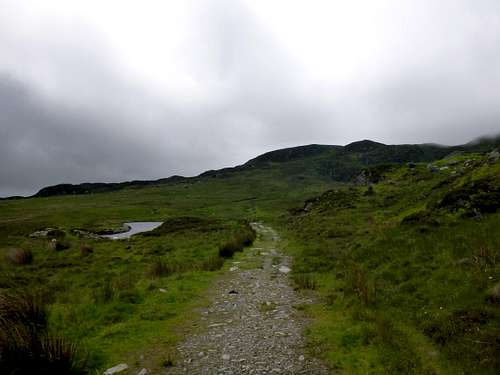 The path up Moel siabod