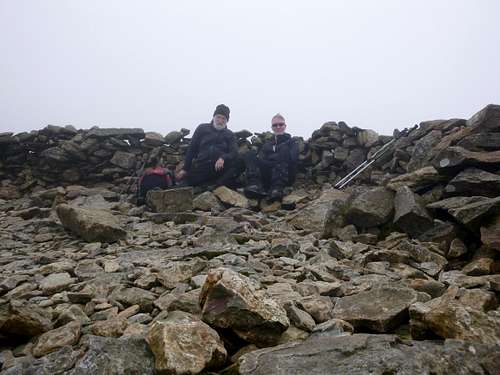 Summit shelter on Moel Siabod