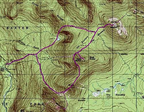 Trail map as best as I can...