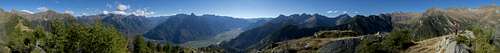 360° summit panorama from Dosso Mottone