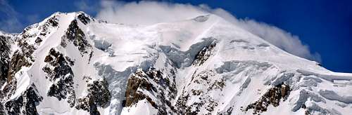 Le Mont Blanc de Courmayeur and Mont Blanc