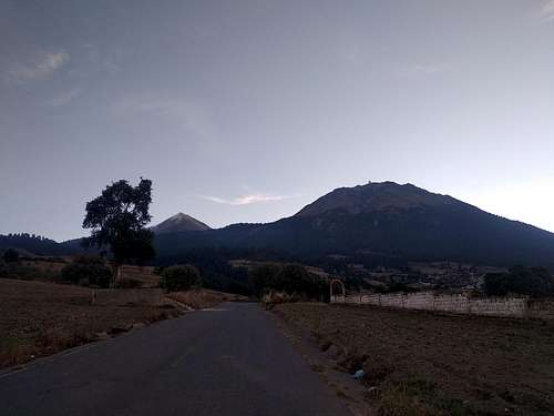 Pico de Orizaba and Sierra Negra from the west