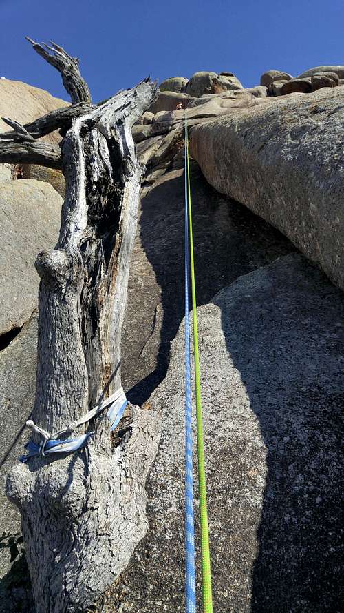 P2 and Belay Stump-- Build a Gear Anchor!