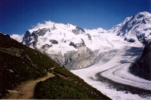 View on the Gornergletscher...