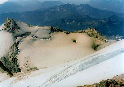Sherman Crater from the summit of Mt. Baker