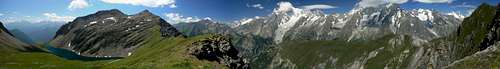 Testa dei Liconi and Mont Blanc Massif