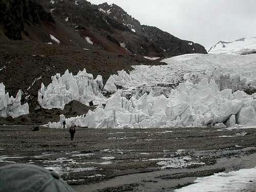 Horcones Glacier, January, 2002