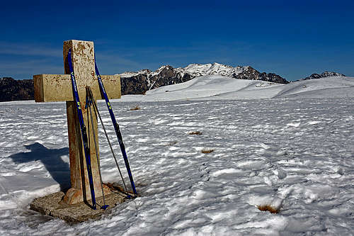 Monte Carega from high Lessinia plateau