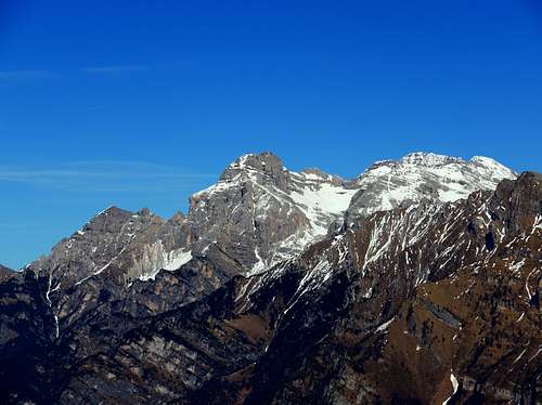 Southern Brenta Dolomites seen from Cima Sera