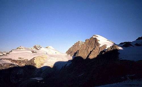 Glacier of Scerscen superiore.