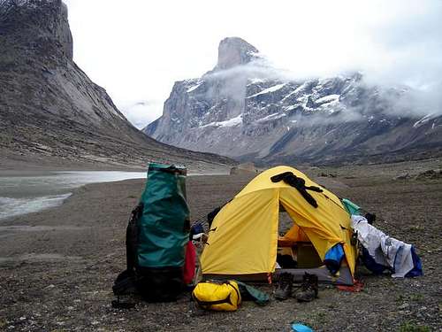 Mount Thor is seen in the...