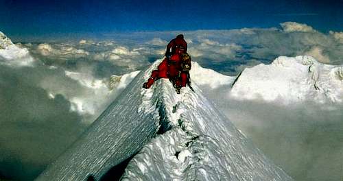 The summit of mount Jannu...