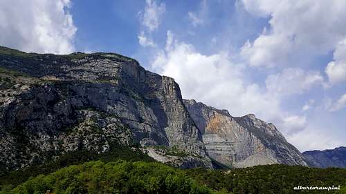 The high walls of Cima alle Coste and Monte Brento