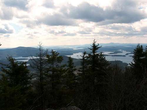 View of the Squam Lake while...