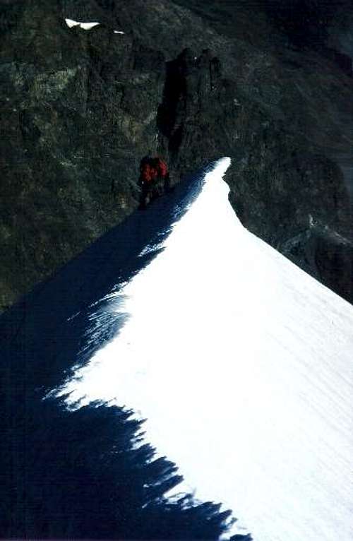 Climbing the Bianco Ridge
...