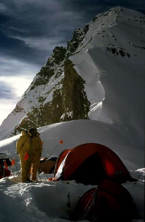Everest's North Col 7000m....
