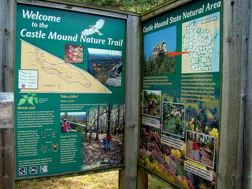 Castle Mound Trailhead Sign