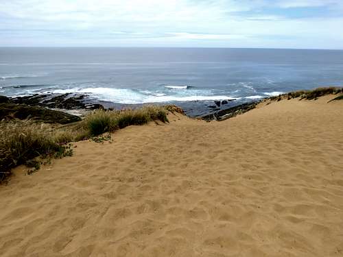 From top of a sand dune
