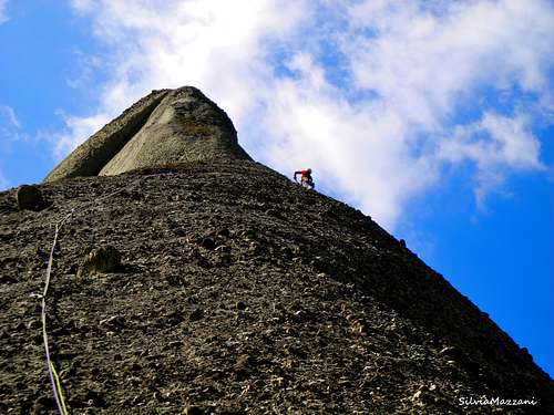 Great slabby climb on Hartetest, Kumarieskopf (Meteora)