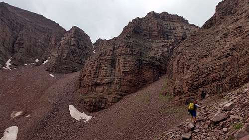 Red Castle scree slope