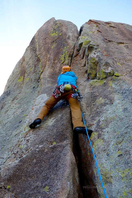 Dow leading Ruby and the Dykes, 5.10a*