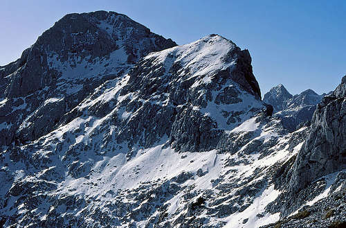 East ridge from the notch Skarje