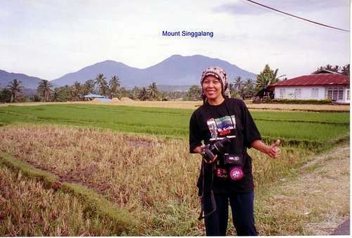 Background of Mount Singgalang
