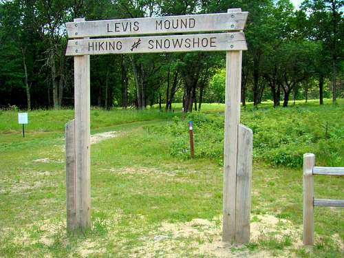 Levis Mound Main Trailhead