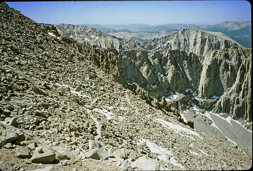 27. Climbing Mt. Whitney - junction of John Muir and Mt. Whitney trails