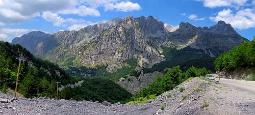 View from Qafë Thorë