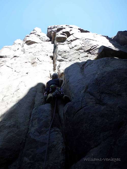 Dow leading First Blood, 5.10b*