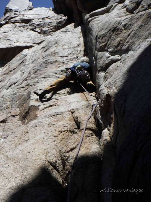 Dow leading First Blood, 5.10b*