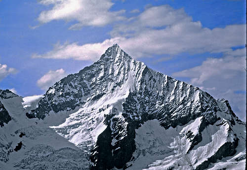 Weisshorn, as seen from summit of Mettelhorn