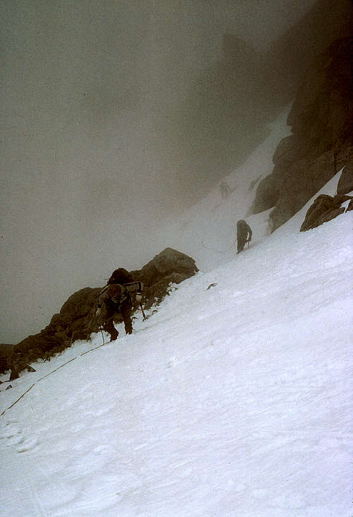 Mt. Stuart - exiting the upper snowfield