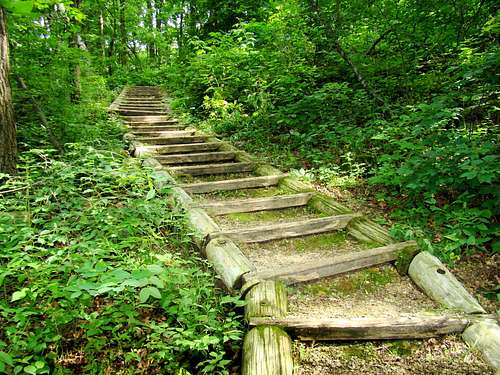 Blue Mound Flintrock Trail Stairway
