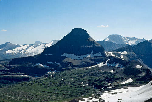 Summit photo, looking south toward Reynolds and Jackson