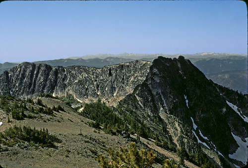 Summit photo, looking south over South Navarre Peak