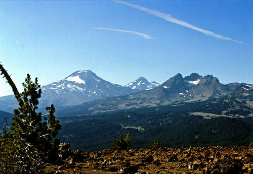 South Sister, Middle Sister and Broken Top from Tumalo Mountain