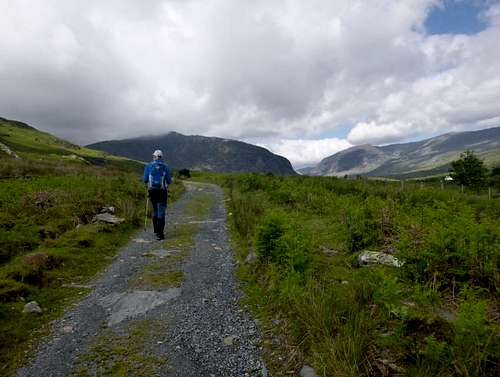 14. Ken travels along the Old road to Ogwen