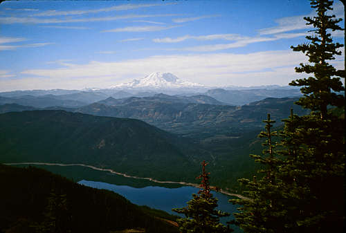 Kachess Lake and Mt. Rainier